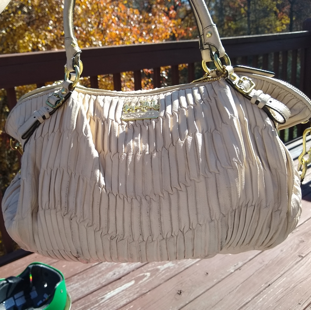 Coach leather hobo bag